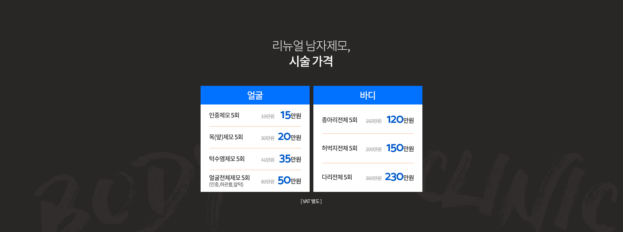 남자제모